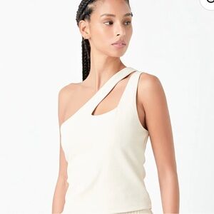 grey lab CUT-OUT DETAIL TANK TOP. new